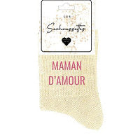 Chaussettes à paillettes Maman d'amour