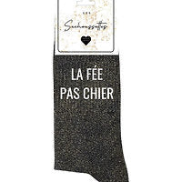 Chaussettes à paillettes La fée pas chier