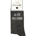 Chaussettes à paillettes La fée pas chier