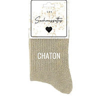 Chaussettes à paillettes Chaton