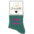 Chaussettes à paillettes Femme fatale