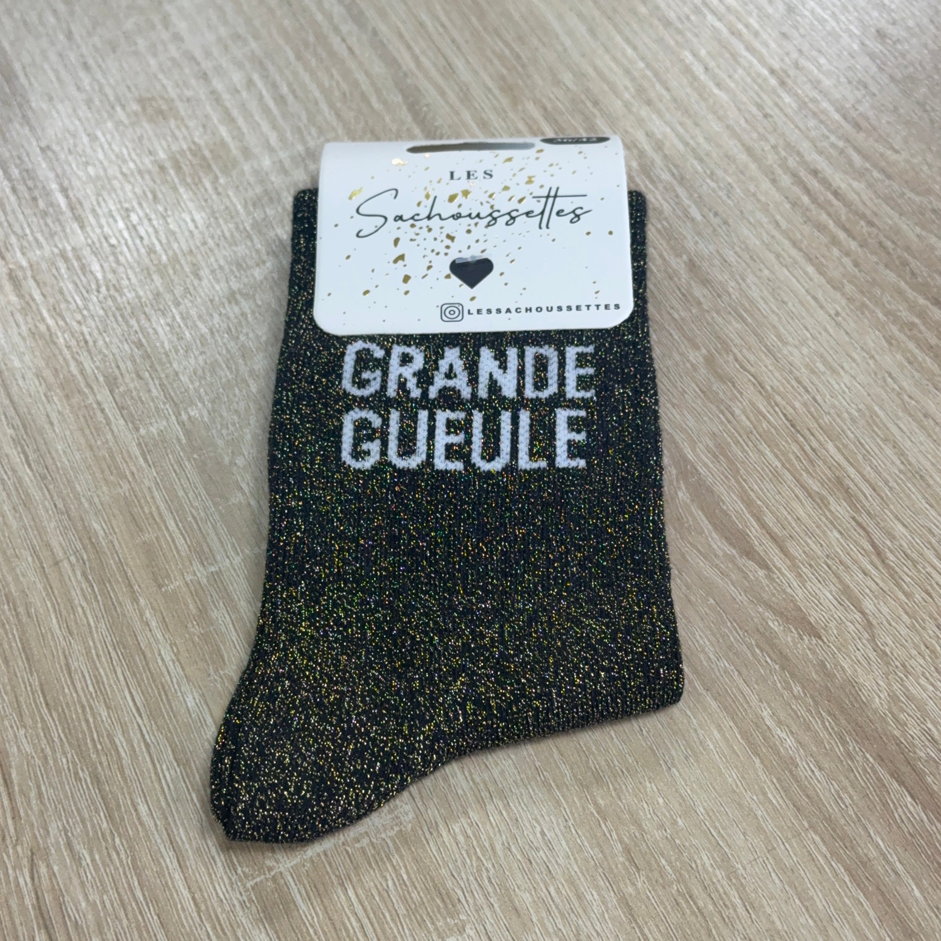 Chaussettes à paillettes Grande gueule
