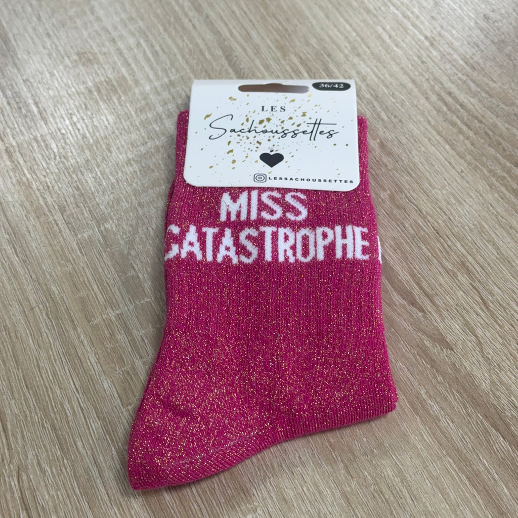 Chaussettes à paillettes Miss Catastrophe