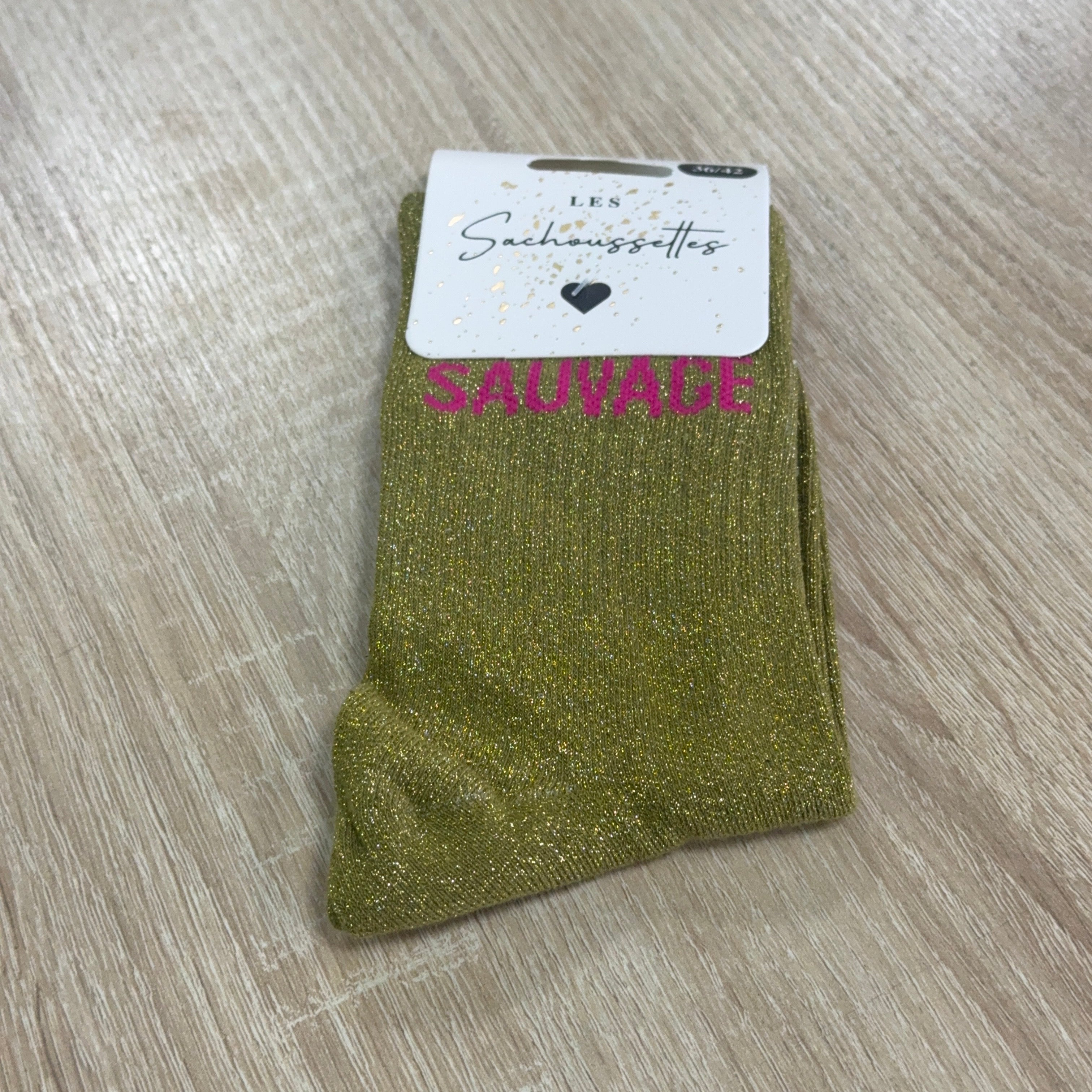 Chaussettes à paillettes Sauvage