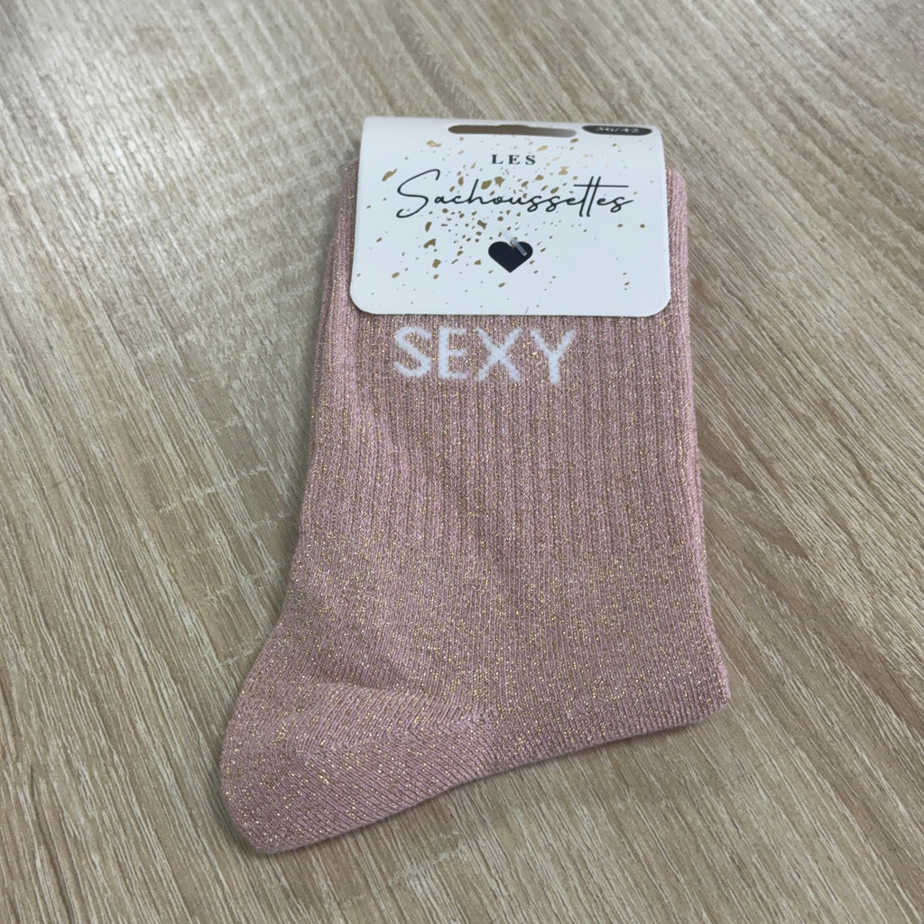 Chaussettes à paillettes Sexy
