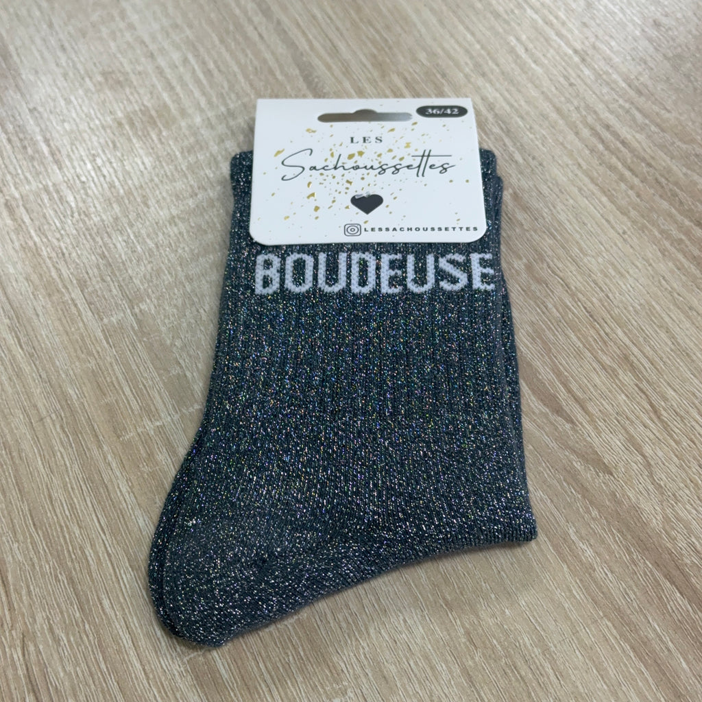 Chaussettes à paillettes Boudeuse