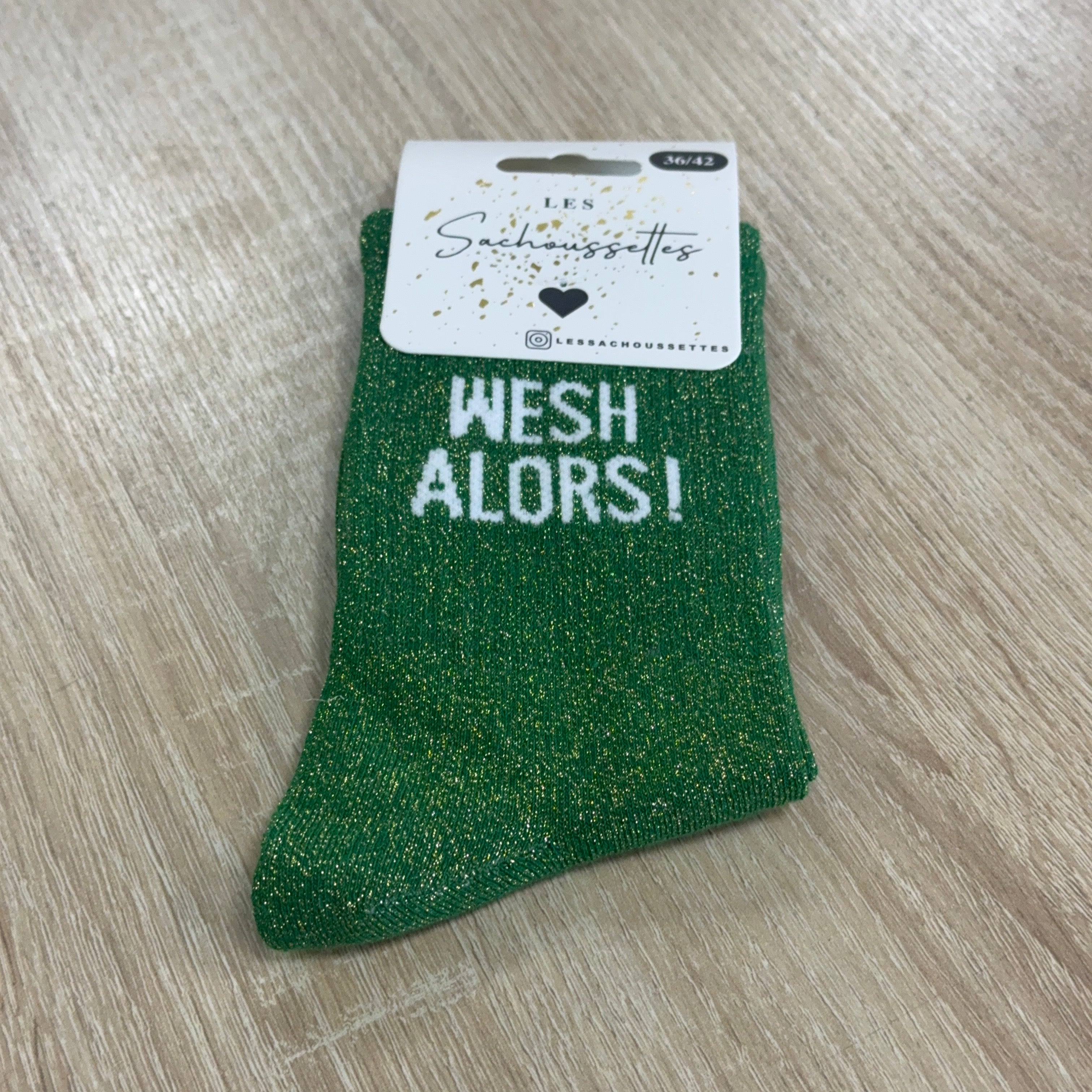 Chaussettes à paillettes Wesh alors