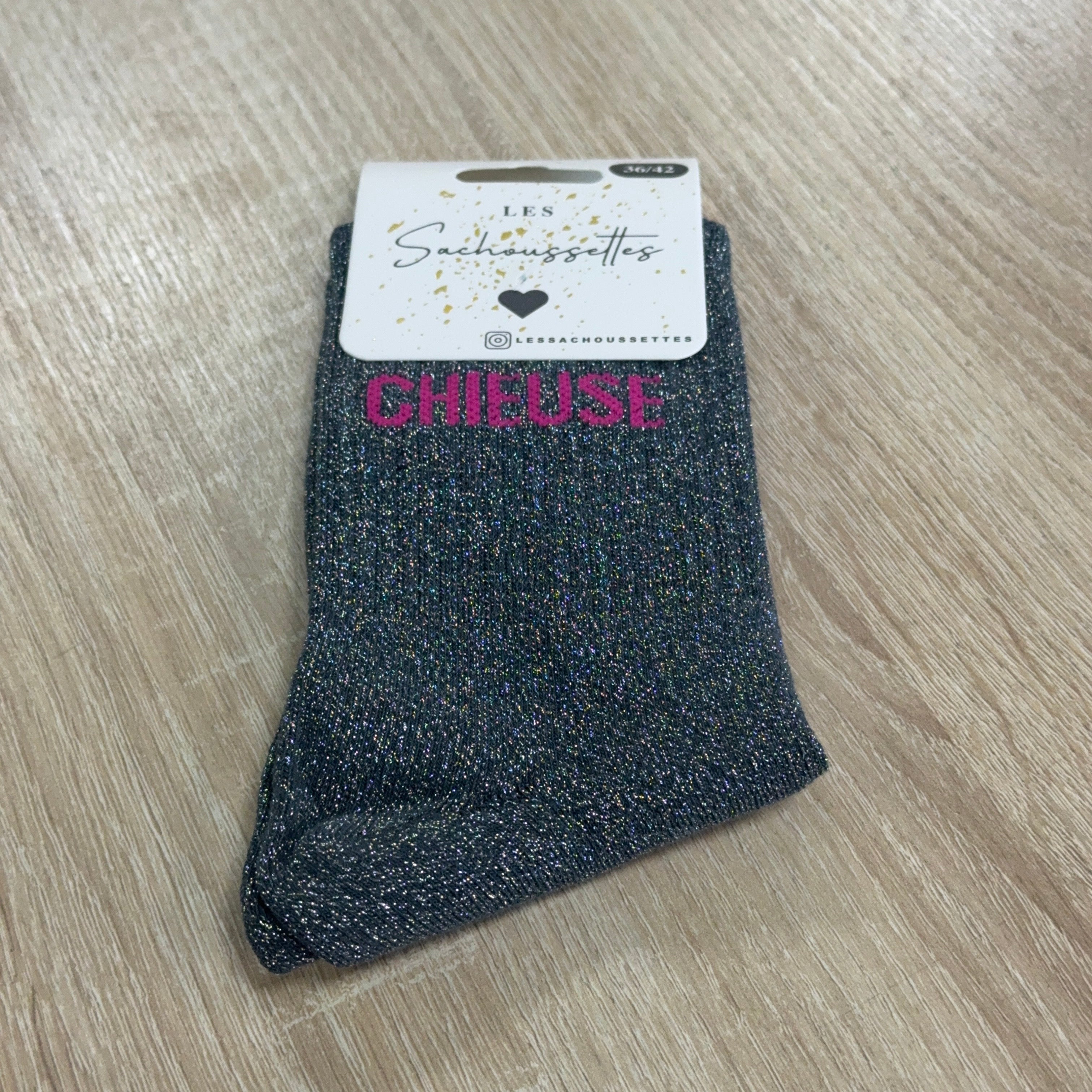 Chaussettes à paillettes Chieuse