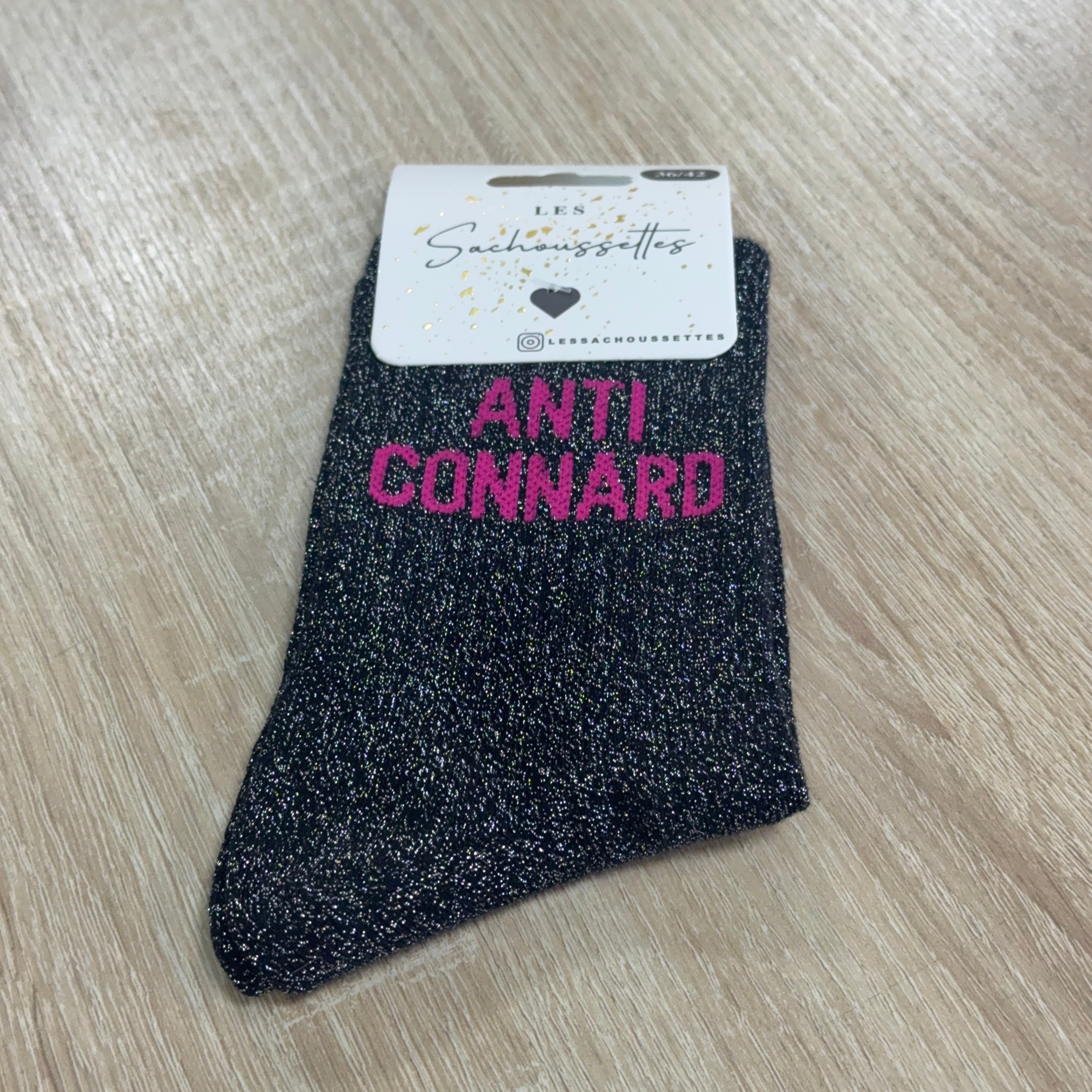 Chaussettes à paillettes Anti-connard