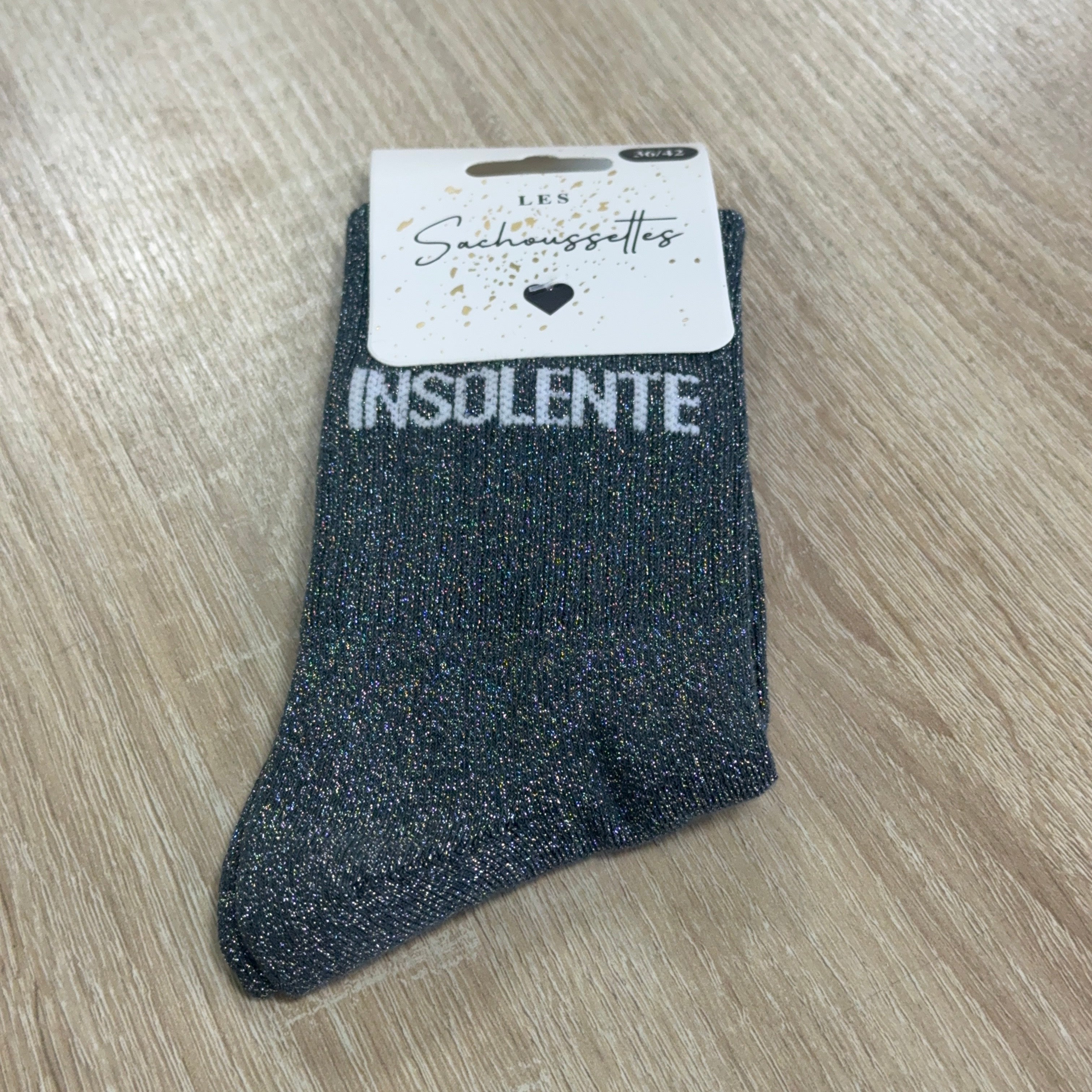 Chaussettes à paillettes Insolante