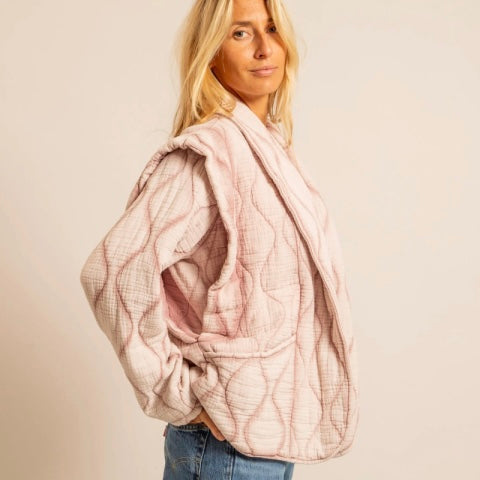 VESTE AOKYANOS BROOKLYN ROSE POUDRE